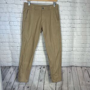 Lululemon ABC Commission Pants‎  Trouser 32L 32 M5ACOS Chino Khaki